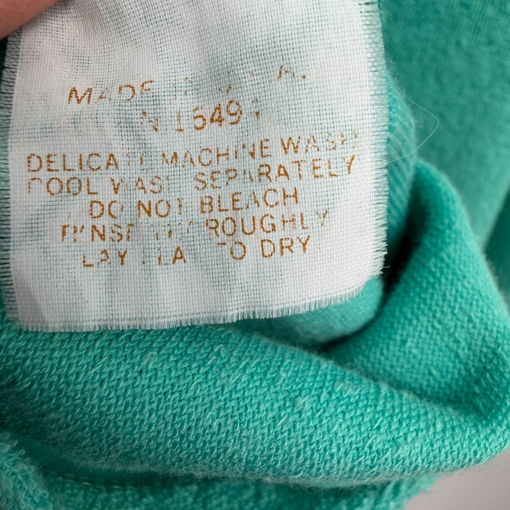 Vintage Ralph Lauren Midi Dress Cover Up Medium Terry Cloth Made in USA Beachy - Picture 9 of 10